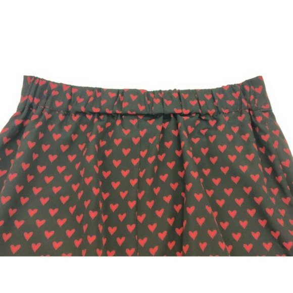 Maison Jules | Womens ruffled Skirt with Black Printed Heart - Picture 5 of 11